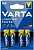 Батарейка Varta LONGLIFE POWER (HIGH ENERGY) LR6 AA BL4 Alkaline 1.5V (4906) Элементы питания (батарейки) фото, изображение